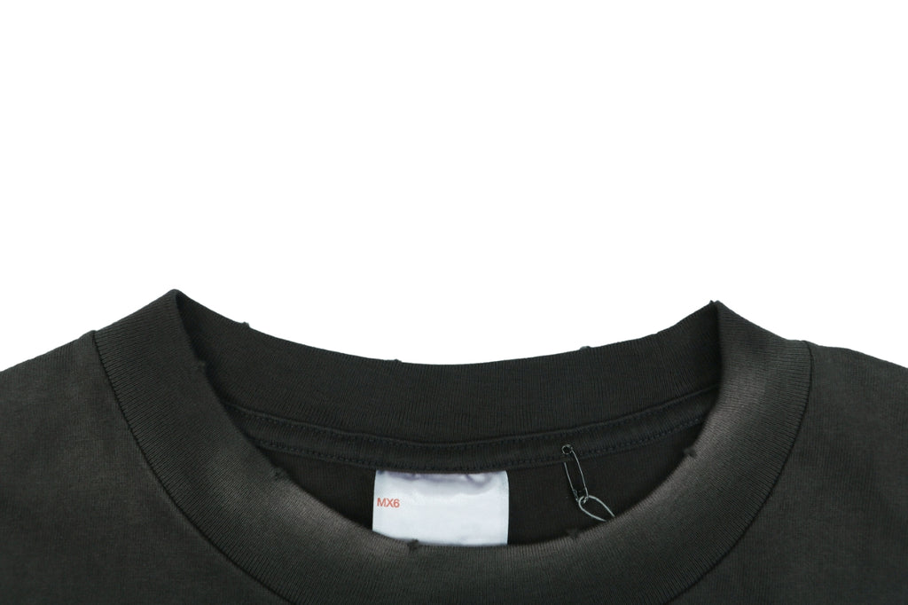 Saint Michael Multicolor Signature Saint. Mutilated Script Print Short Sleeve Tee – Black