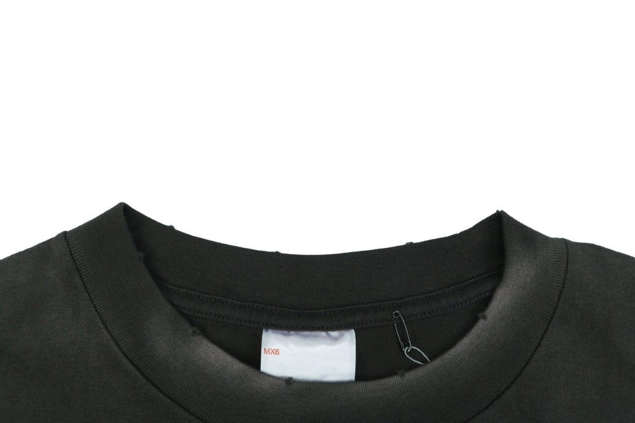 Saint Michael Multicolor Signature Saint. Mutilated Script Print Short Sleeve Tee – Black