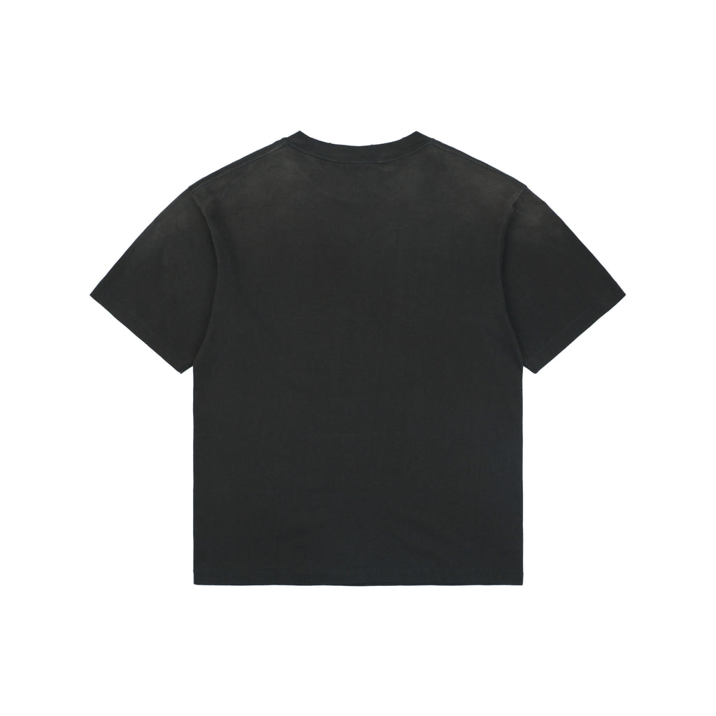 Saint Michael Multicolor Signature Saint. Mutilated Script Print Short Sleeve Tee – Black
