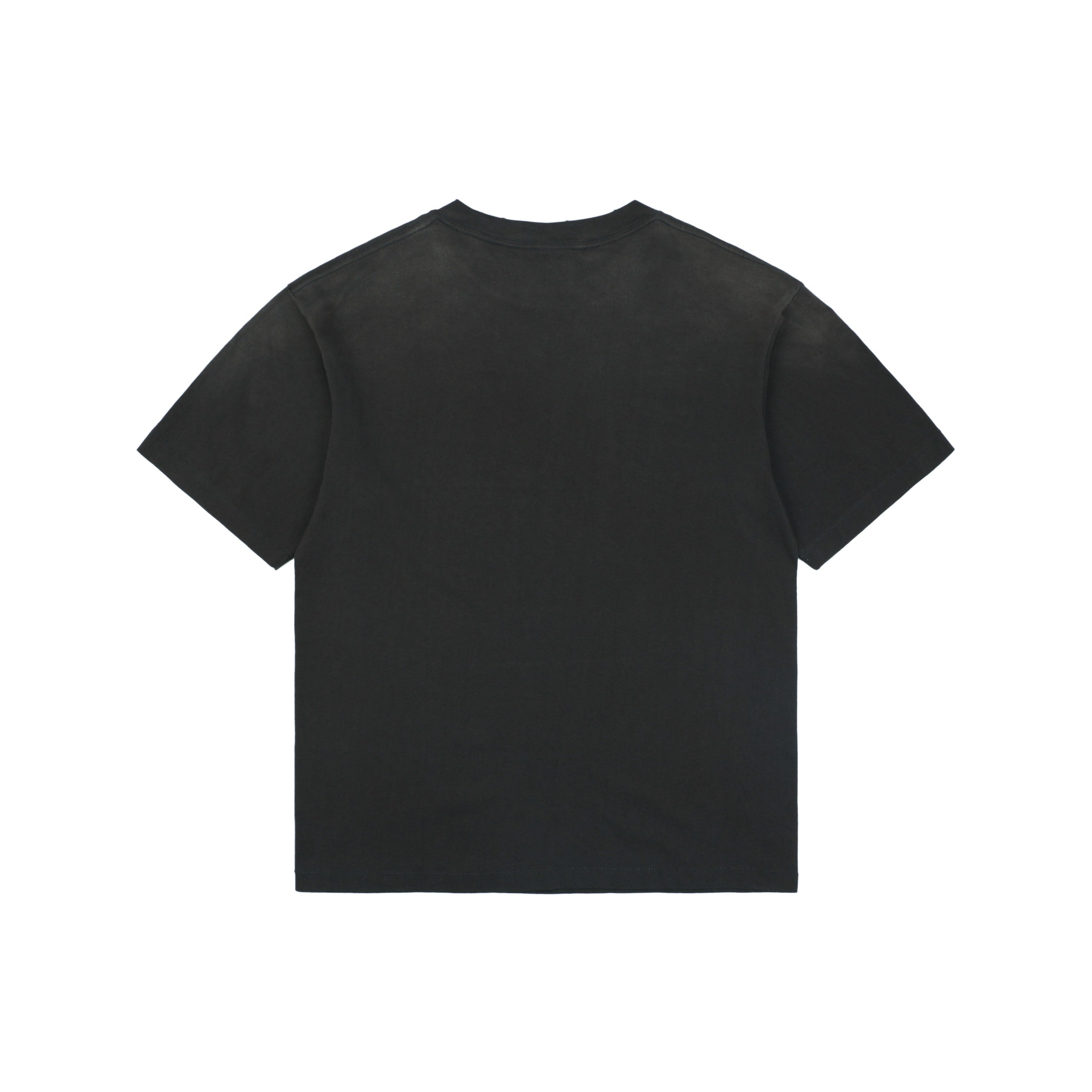 Saint Michael Multicolor Signature Saint. Mutilated Script Print Short Sleeve Tee – Black