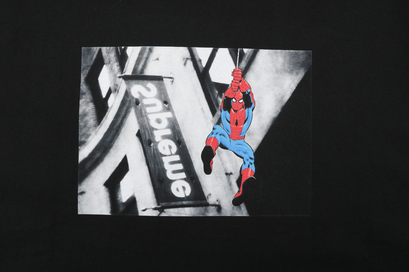Supreme x Marvel Spider-Man Graphic Short Sleeve Tee — Black