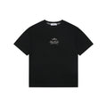 Stone Island Distressed Compass Rose Badge Print Short Sleeve Tee – Black