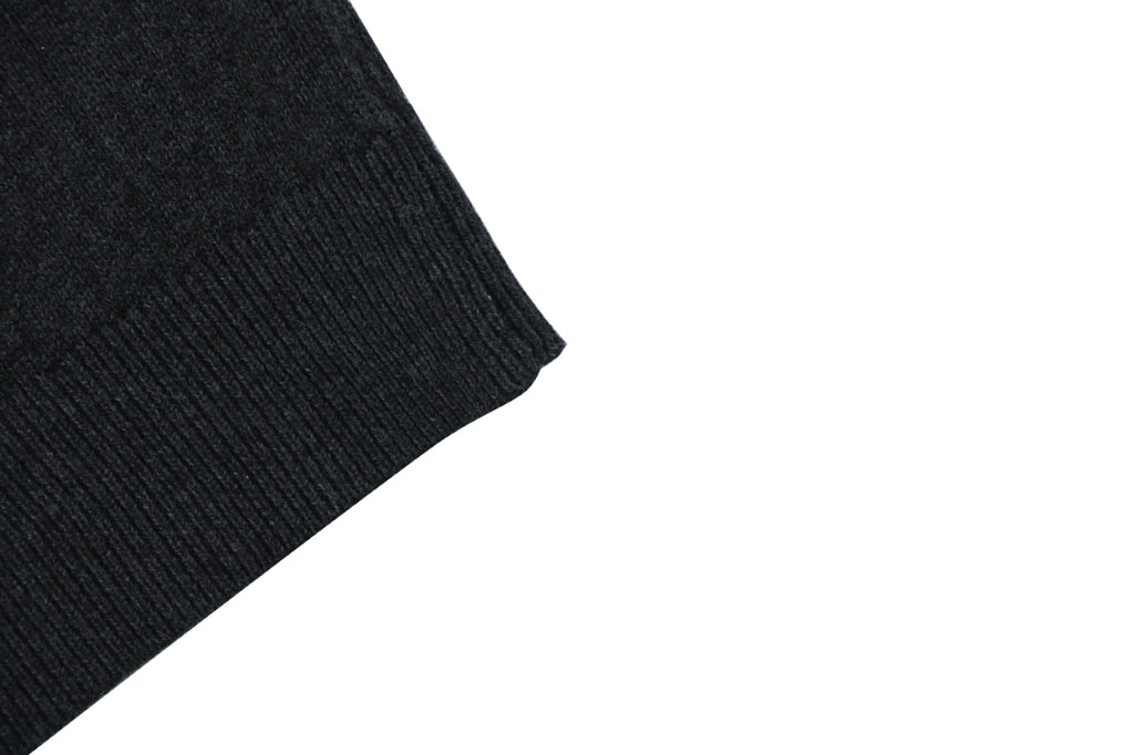 Ralph Lauren Pony Logo Waffle-Knit Short Sleeve Polo – Black