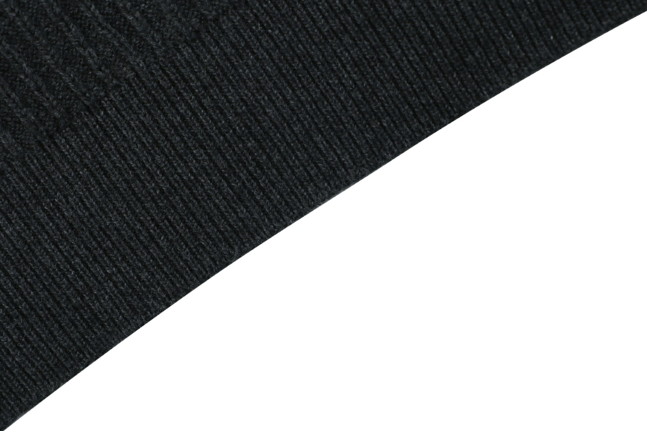 Ralph Lauren Pony Logo Waffle-Knit Short Sleeve Polo – Black