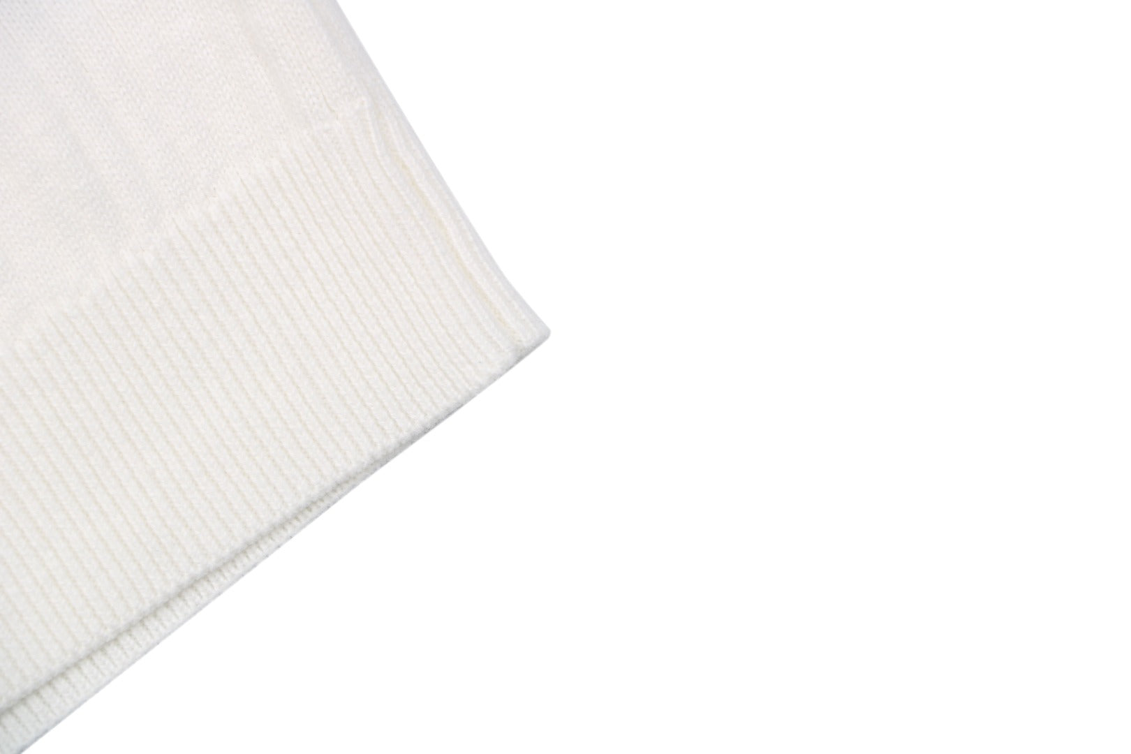 Ralph Lauren Pony Logo Waffle-Knit Short Sleeve Polo – White
