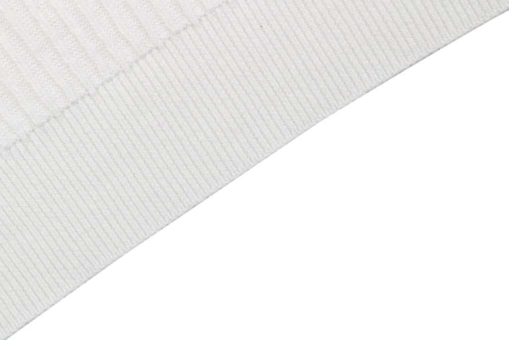 Ralph Lauren Pony Logo Waffle-Knit Short Sleeve Polo – White