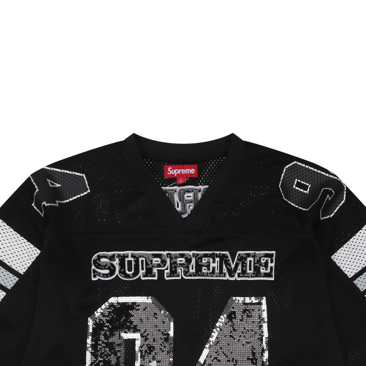 Supreme ‘94 Sequin Mesh Football Jersey – Black