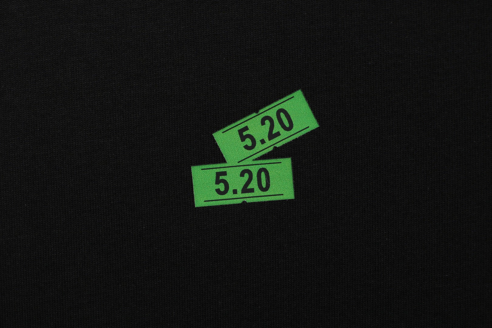 Balenciaga 520 Label Sticker Print Short Sleeve Tee – Black