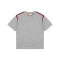 Gucci Shoulder Web Trim Short Sleeve Tee – Grey