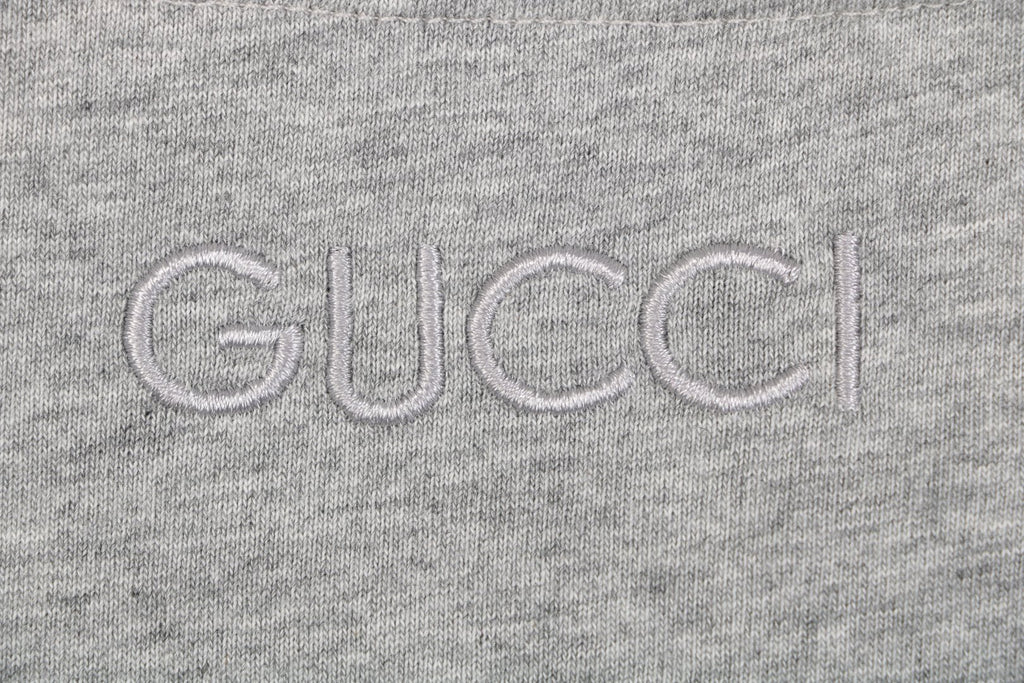 Gucci Shoulder Web Trim Short Sleeve Tee – Grey