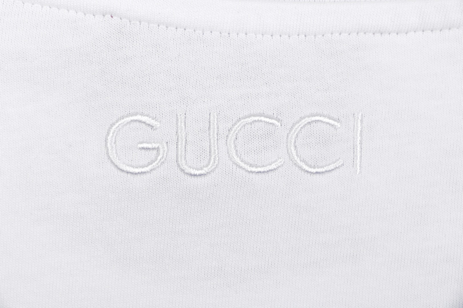 Gucci Shoulder Web Trim Short Sleeve Tee – White