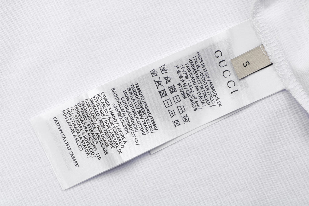 Gucci Shoulder Web Trim Short Sleeve Tee – White