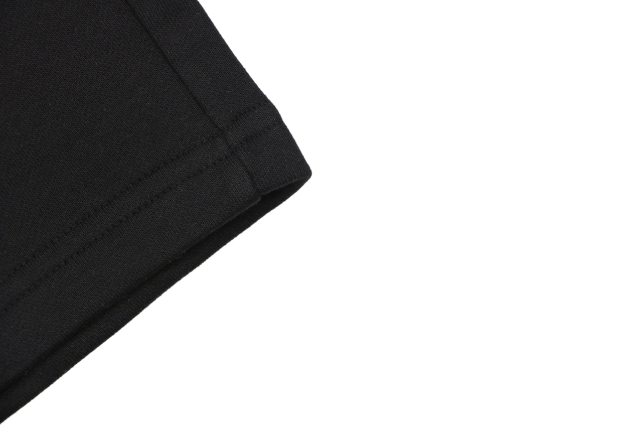 Chrome Hearts Pink Sanskrit Cross Embroidered Shorts — Black