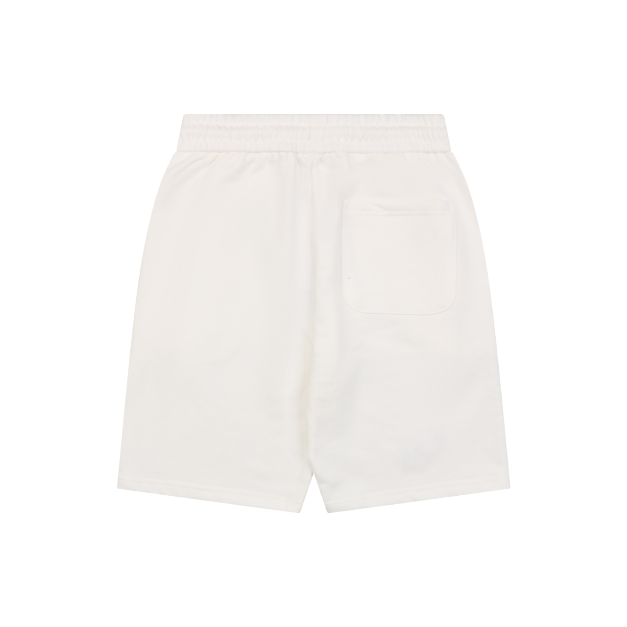 Chrome Hearts Pink Purple Sanskrit Cross Embroidered Shorts — Cream