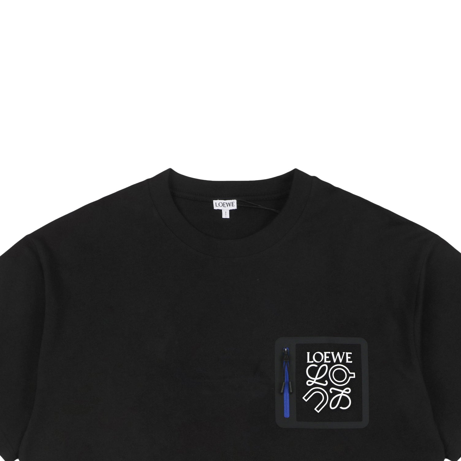 Loewe × On Zip Anagram Short Sleeve Tee – Black