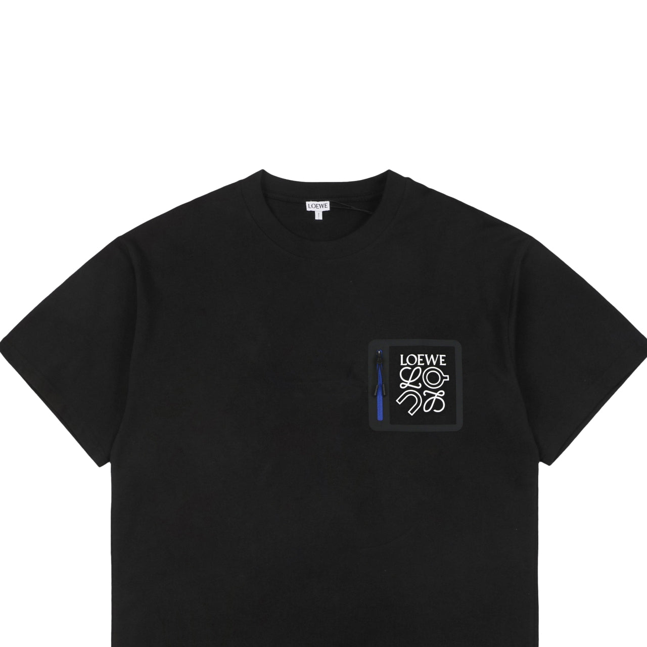 Loewe × On Zip Anagram Short Sleeve Tee – Black