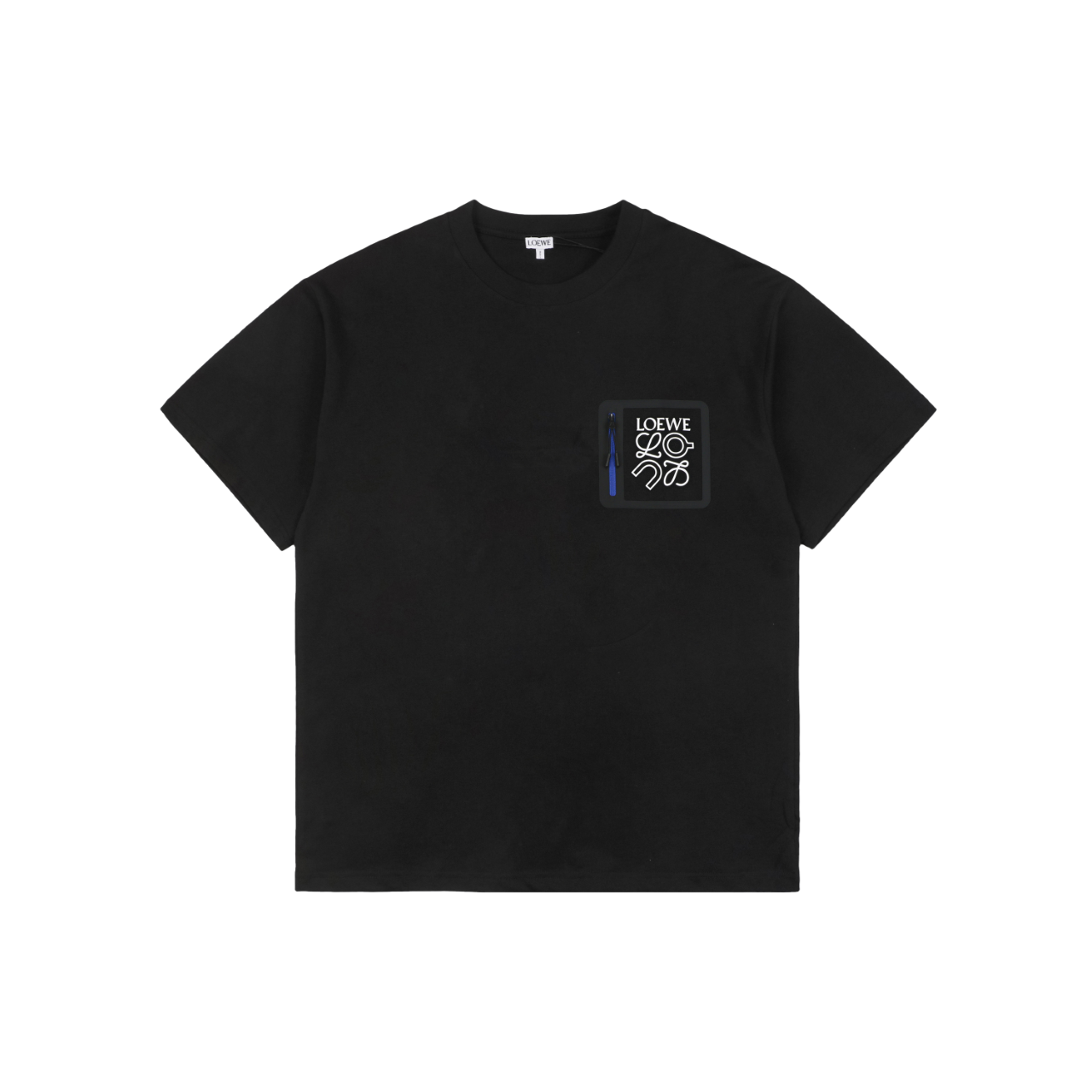 Loewe × On Zip Anagram Short Sleeve Tee – Black