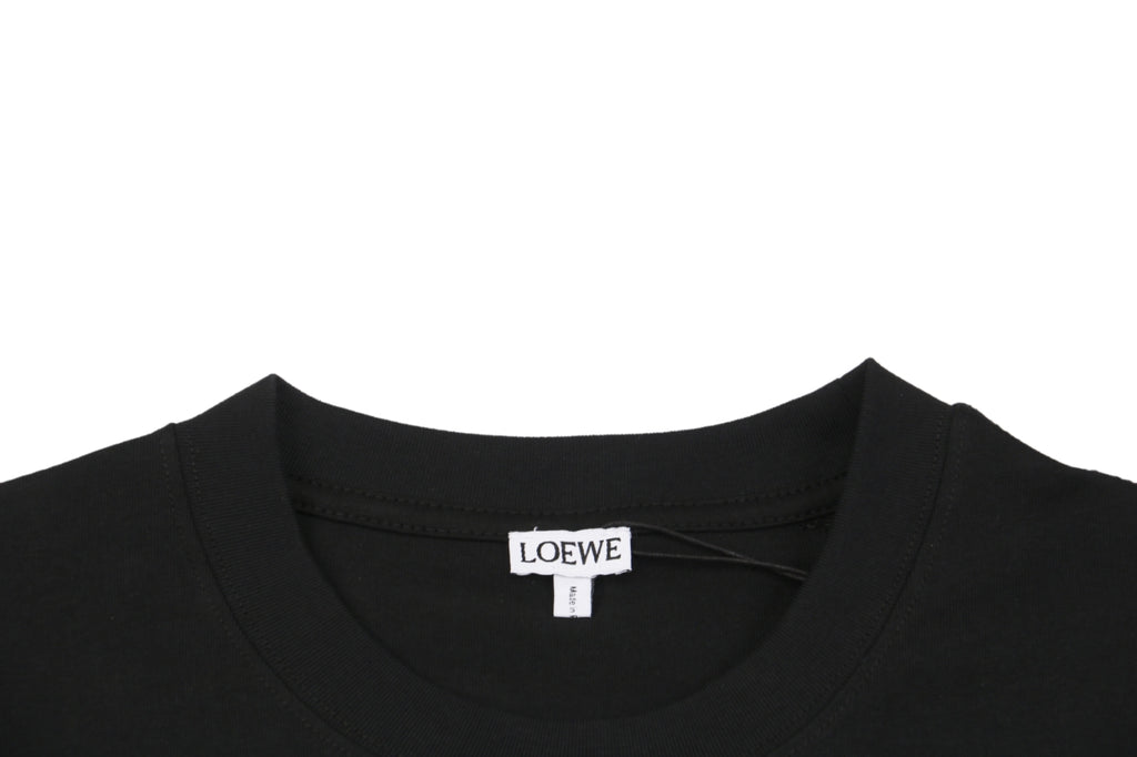 Loewe × On Zip Anagram Short Sleeve Tee – Black