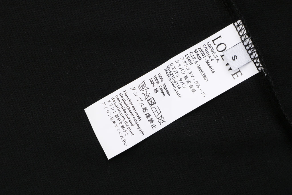 Loewe × On Zip Anagram Short Sleeve Tee – Black