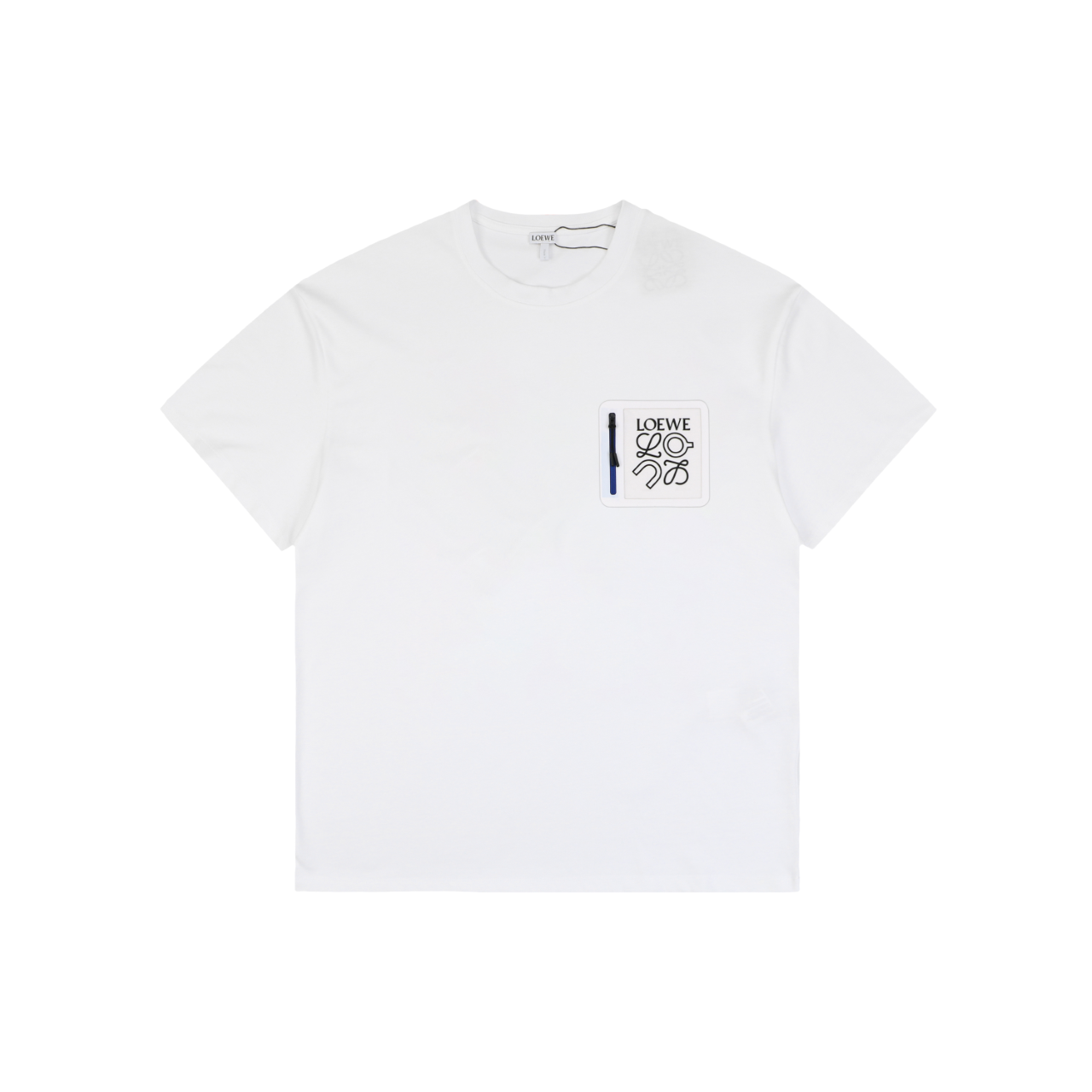 Loewe × On Zip Anagram Short Sleeve Tee – White
