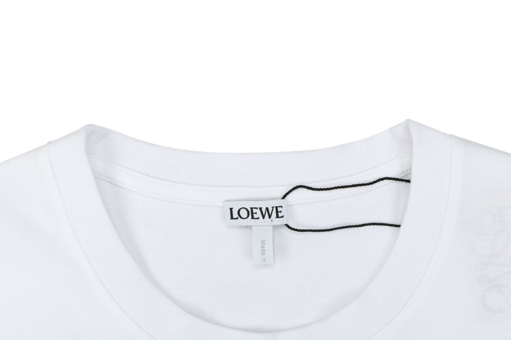 Loewe × On Zip Anagram Short Sleeve Tee – White