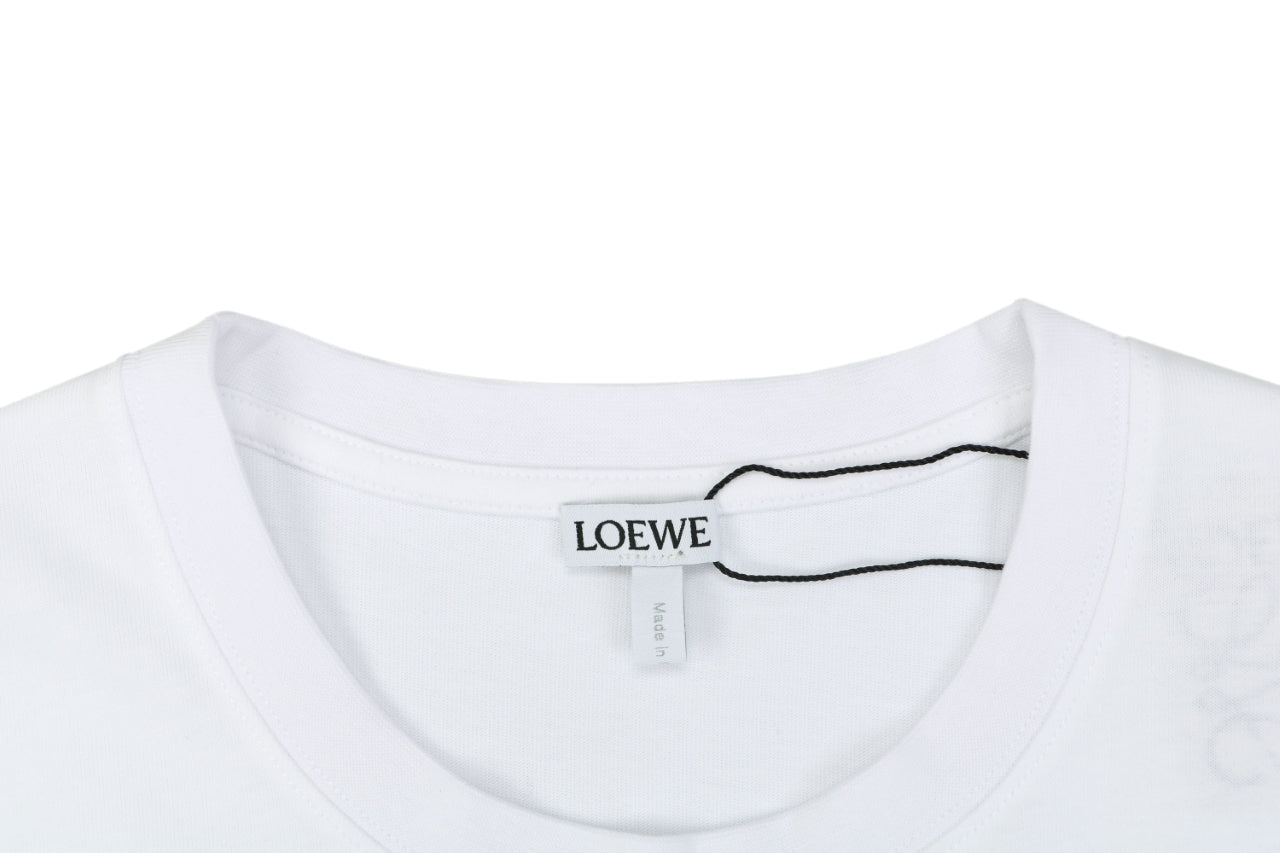 Loewe × On Zip Anagram Short Sleeve Tee – White