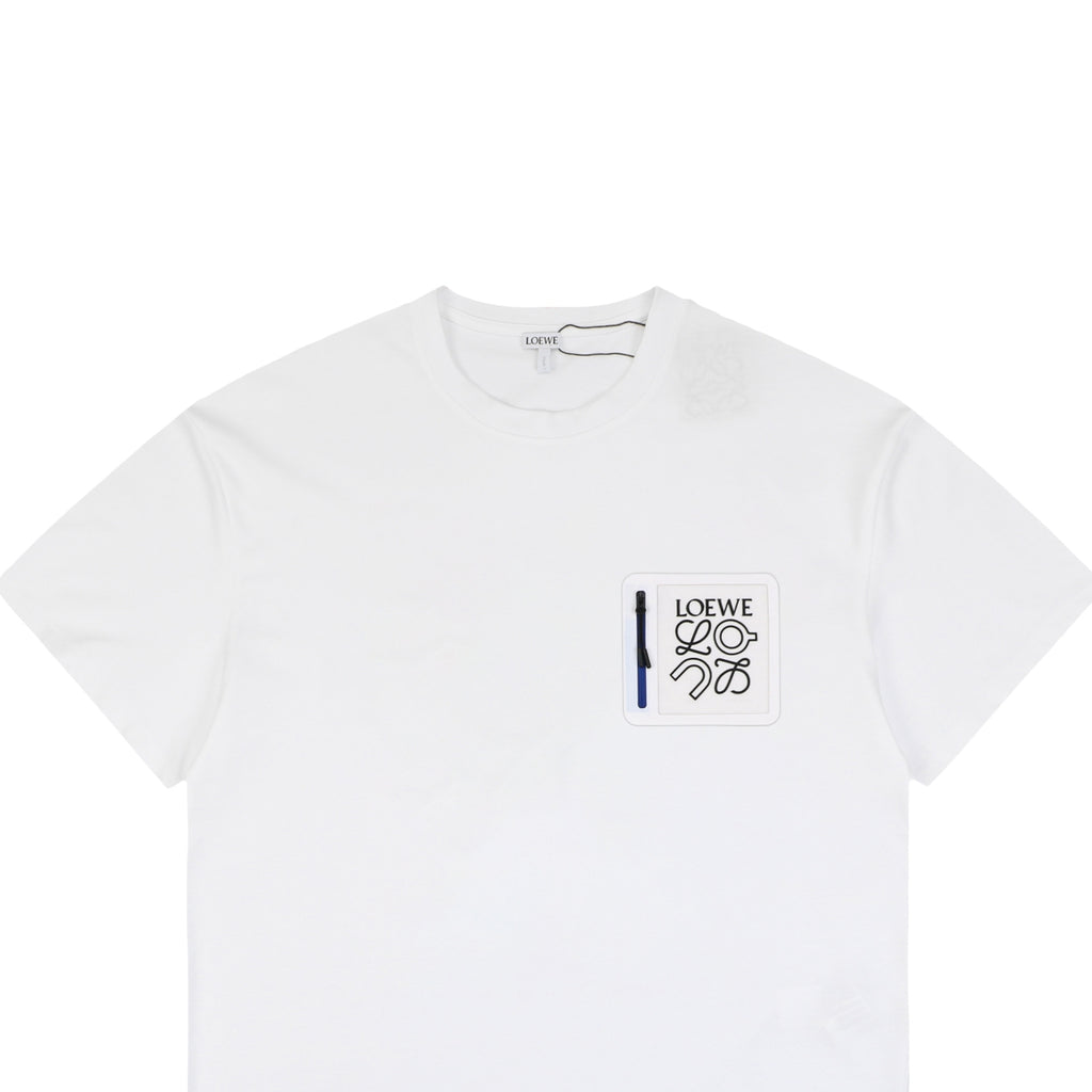 Loewe × On Zip Anagram Short Sleeve Tee – White