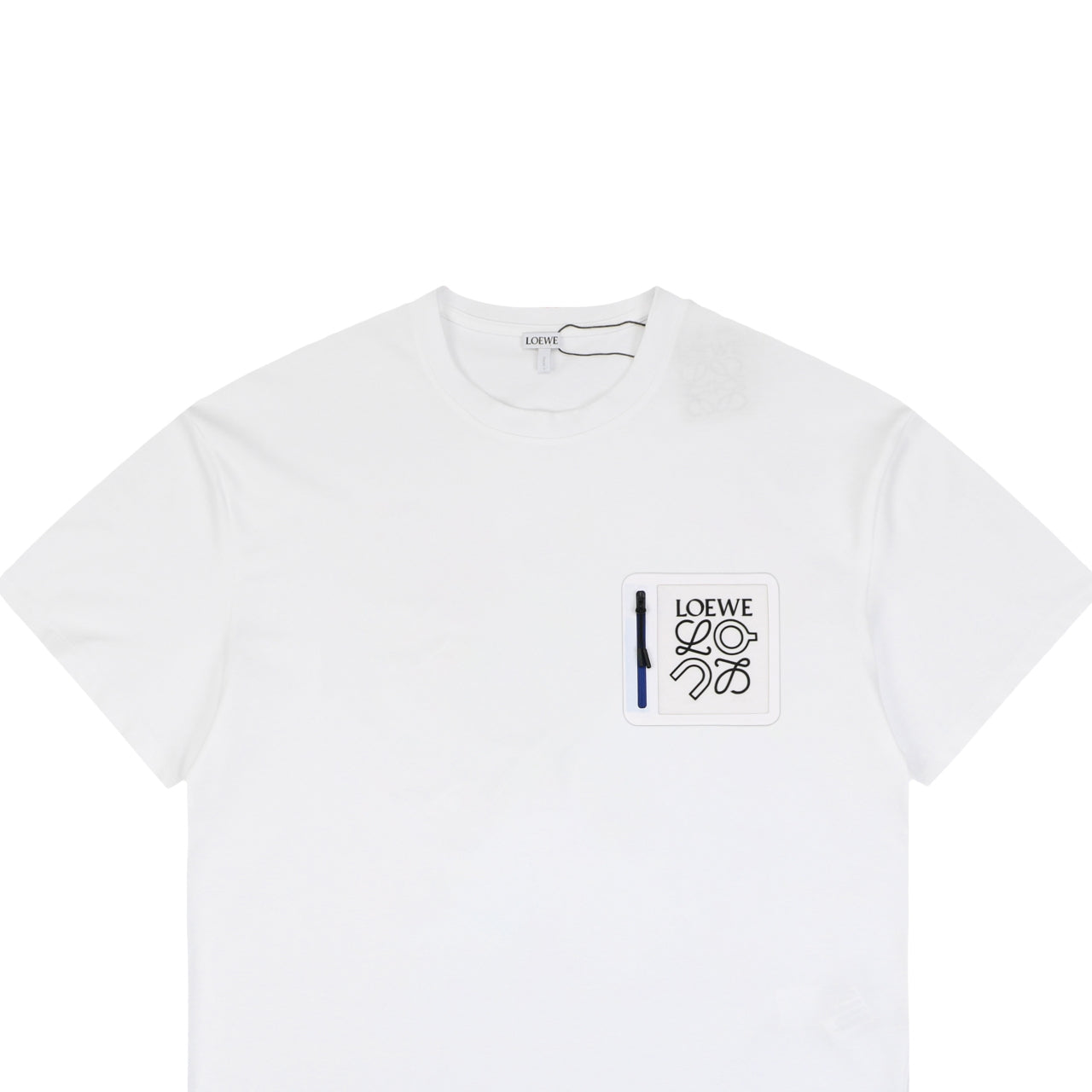 Loewe × On Zip Anagram Short Sleeve Tee – White