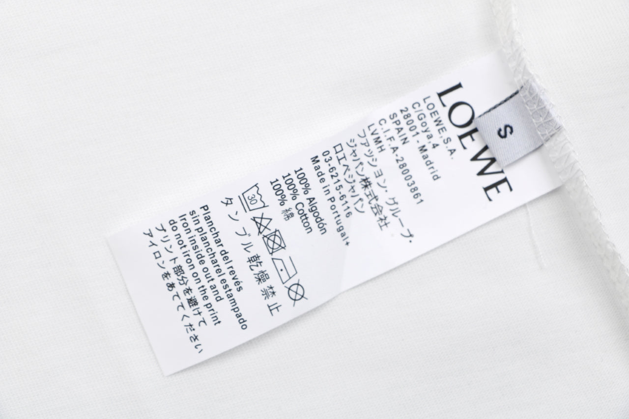 Loewe × On Zip Anagram Short Sleeve Tee – White