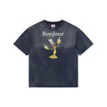 Saint Michael Lumière Candelabra Graphic Short Sleeve Tee – Washed Black