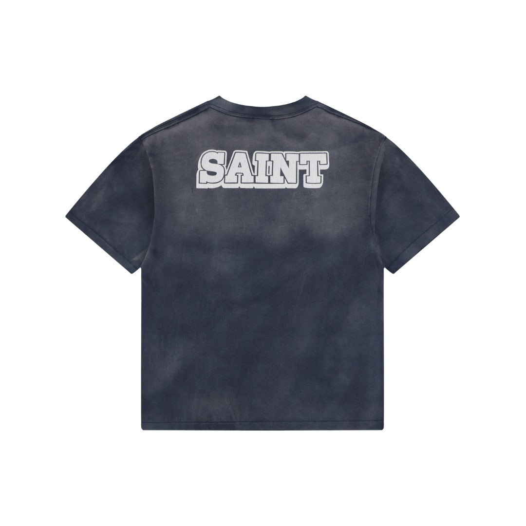 Saint Michael Lumière Candelabra Graphic Short Sleeve Tee – Washed Black