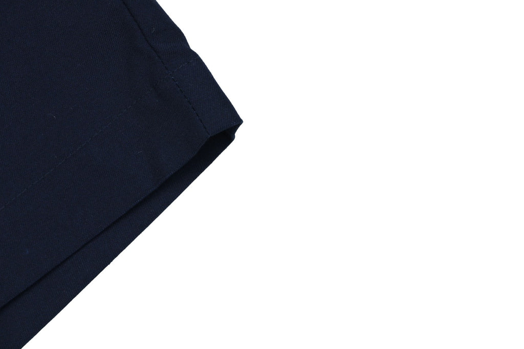 Louis Vuitton LV Monogram Leather Appliqué Shorts — Navy