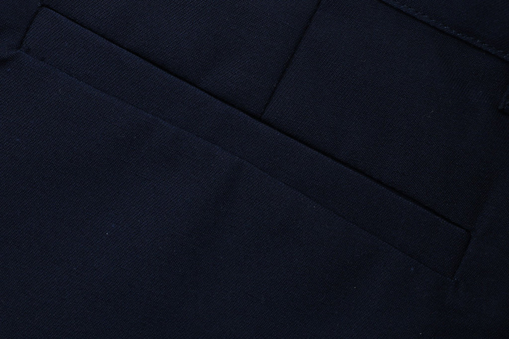 Louis Vuitton LV Monogram Leather Appliqué Shorts — Navy