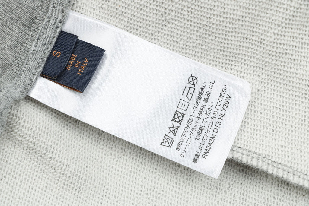 Louis Vuitton Hand-Drawn Monogram Stitch Embroidered Shorts — Grey