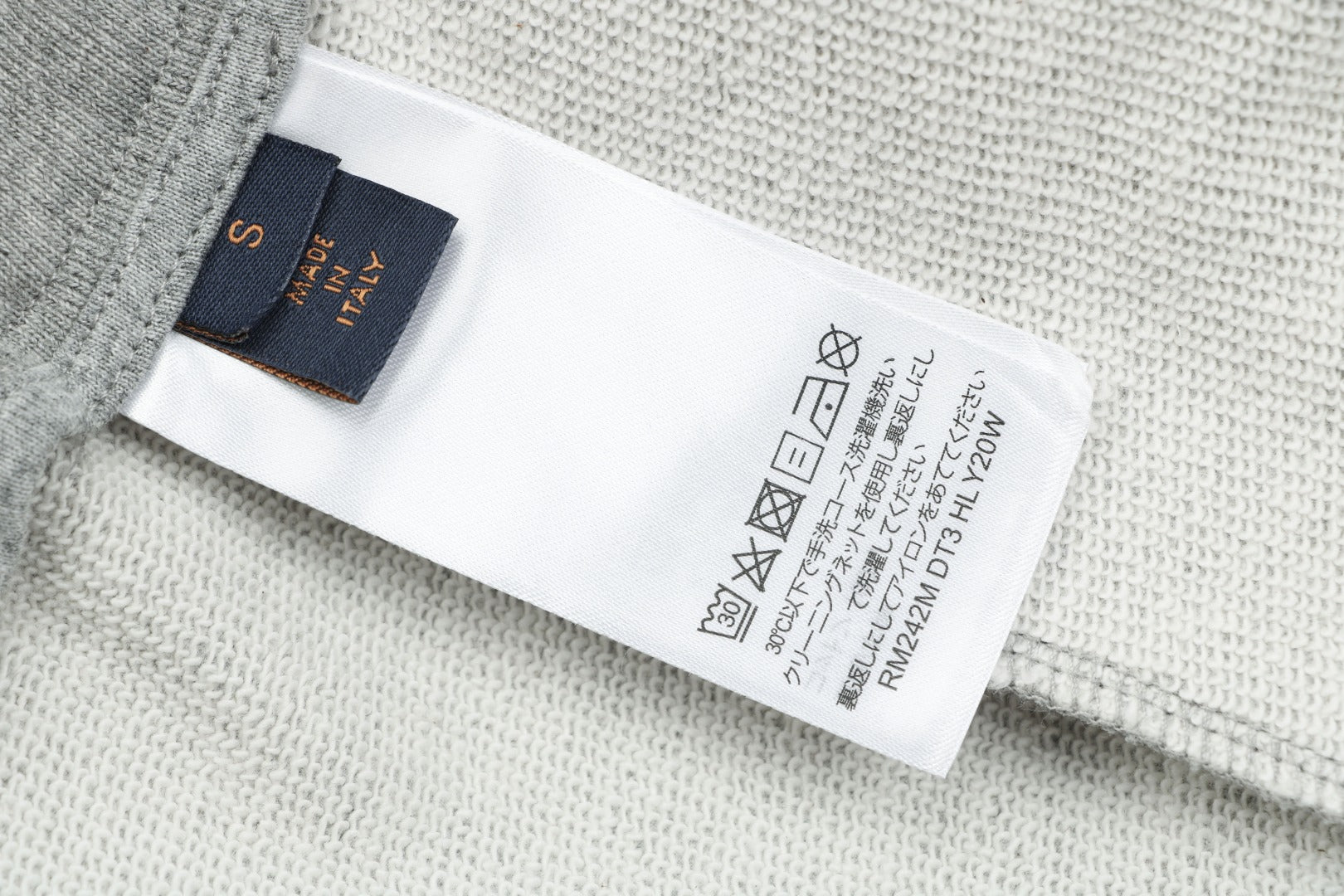 Louis Vuitton Hand-Drawn Monogram Stitch Embroidered Shorts — Grey