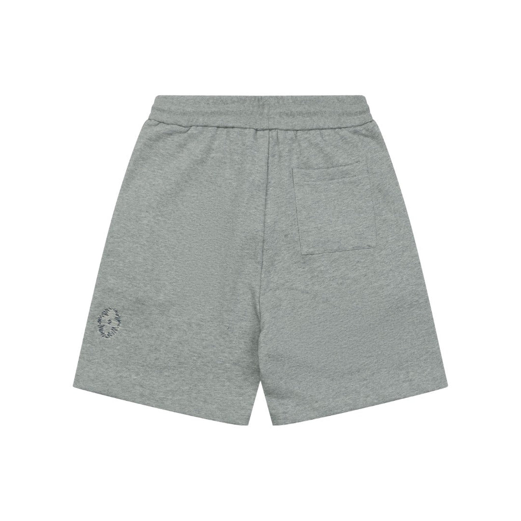 Louis Vuitton Hand-Drawn Monogram Stitch Embroidered Shorts — Grey
