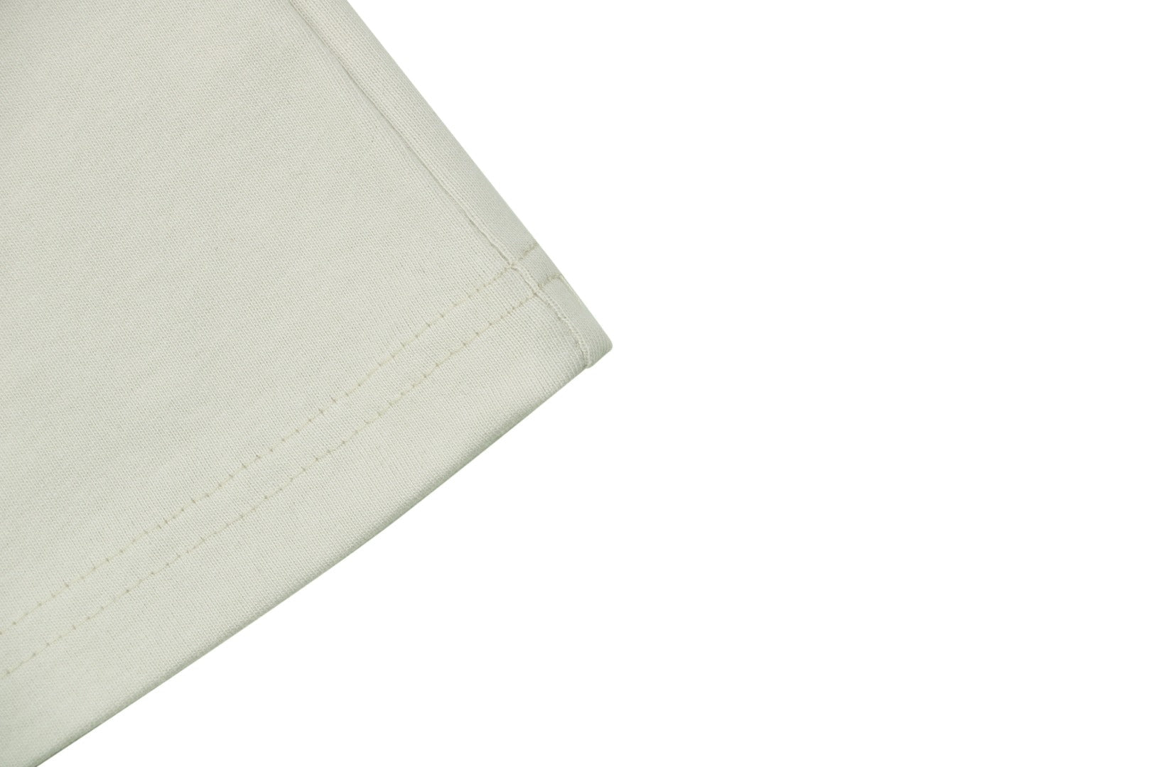 Balenciaga Blue Oval Ring Logo Print Short Sleeve Tee — Cream