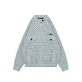 Miu Miu Blue Grey Vichy Check Jacket