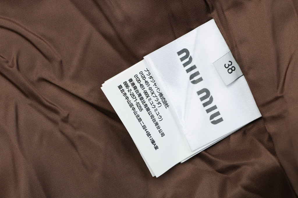 Miu Miu Blue Grey Vichy Check Jacket