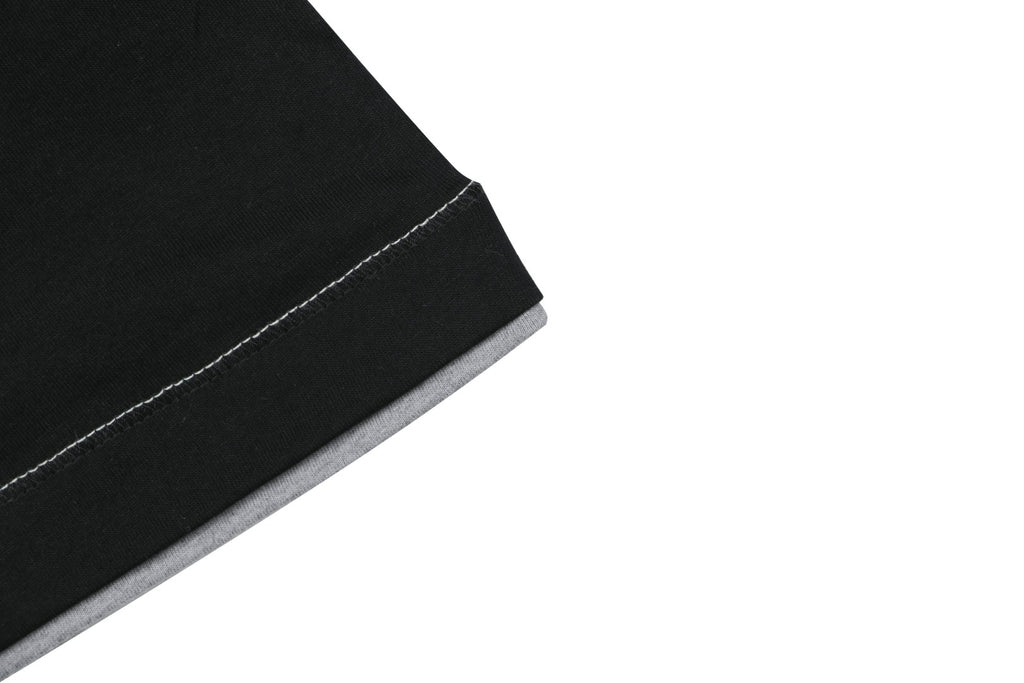 Balenciaga BC Contrast Collar Short Sleeve Tee – Black