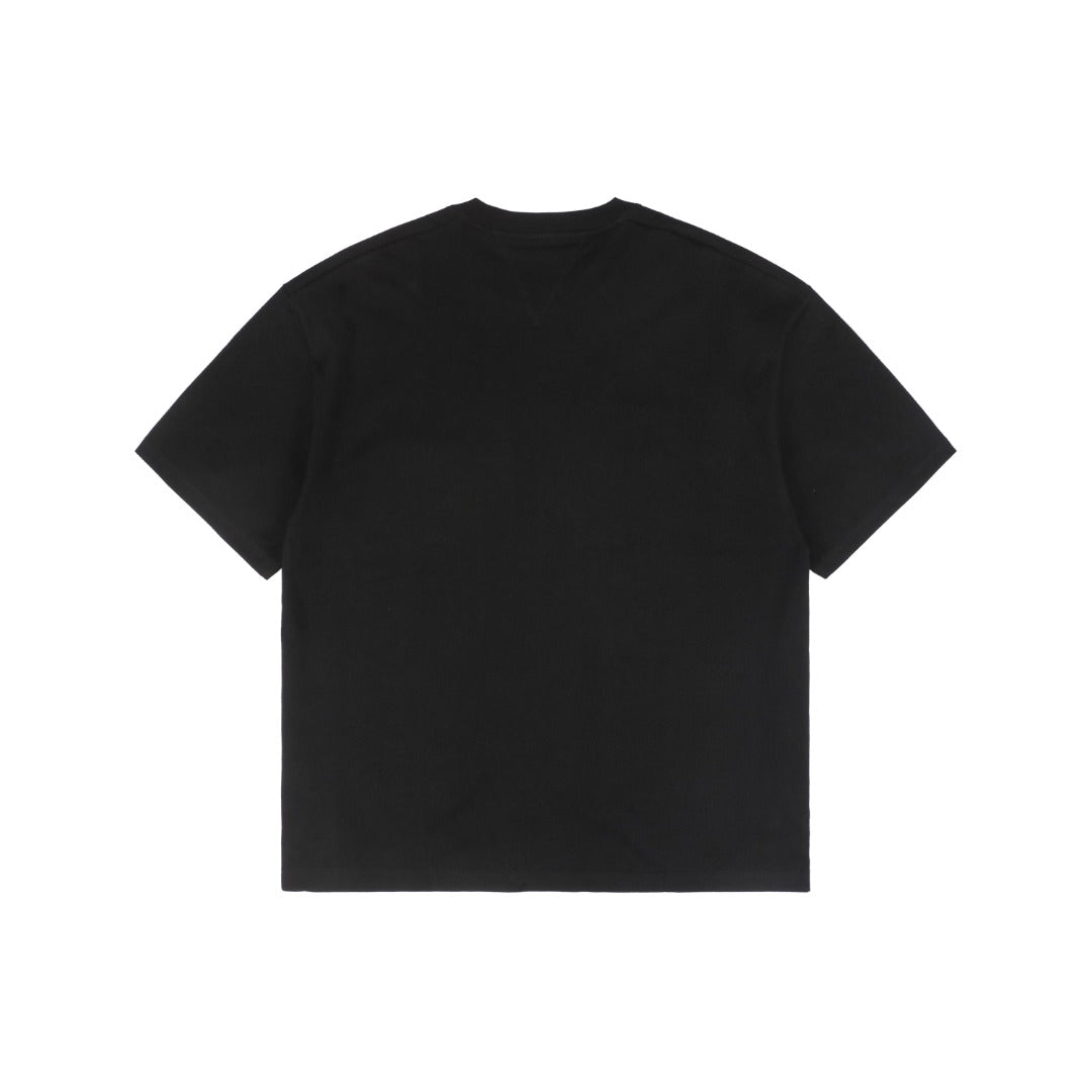 Bottega Veneta SS25 Contrast Check Pocket Short Sleeve Tee – Black