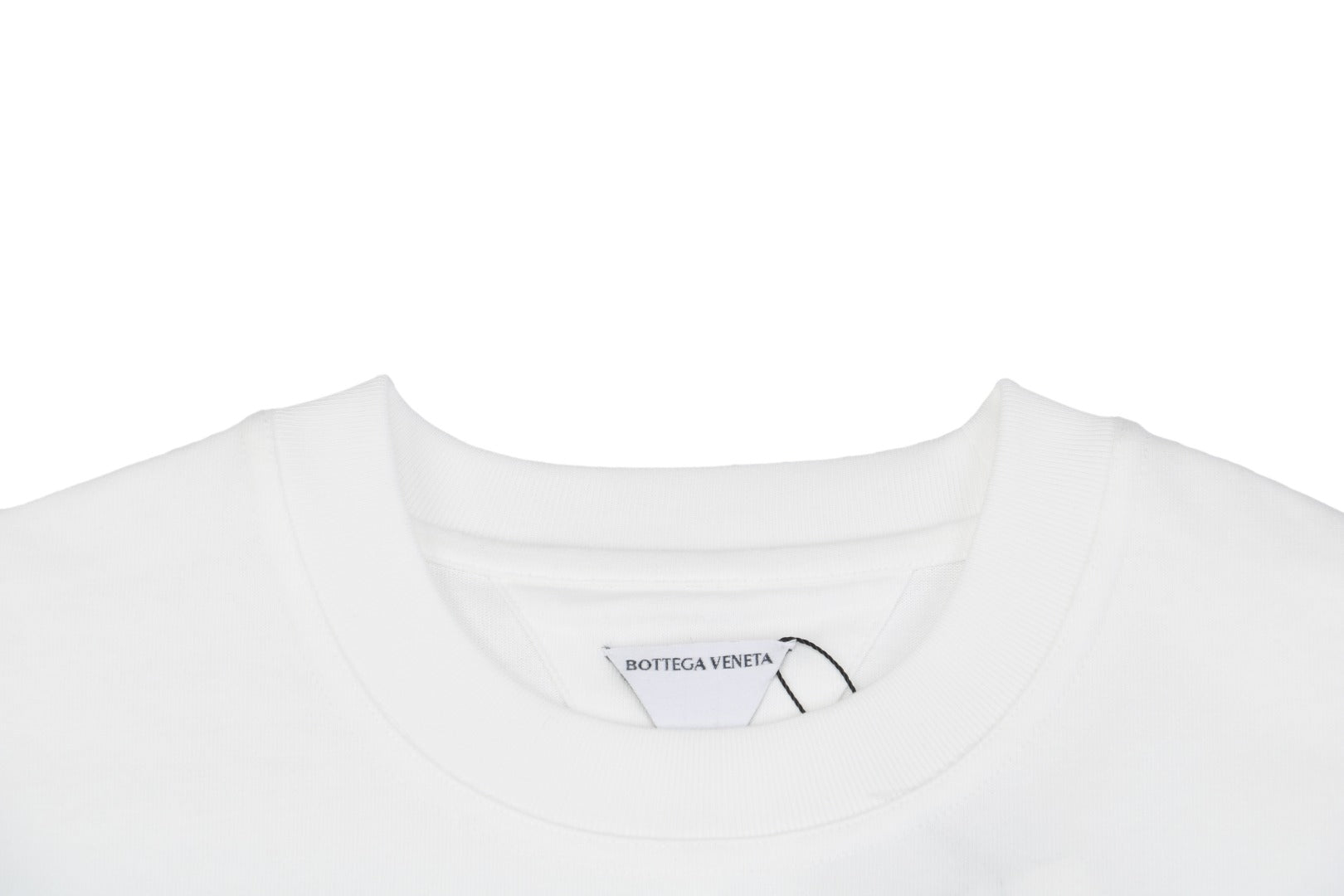 Bottega Veneta SS25 Contrast Check Pocket Short Sleeve Tee – White