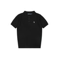Ralph Lauren N1 Pony Jacquard Knit Short Sleeve Polo – Black