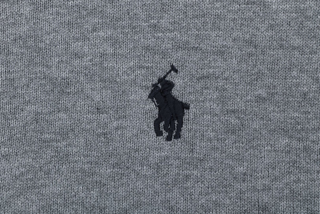 Ralph Lauren N1 Pony Jacquard Knit Short Sleeve Polo – Grey