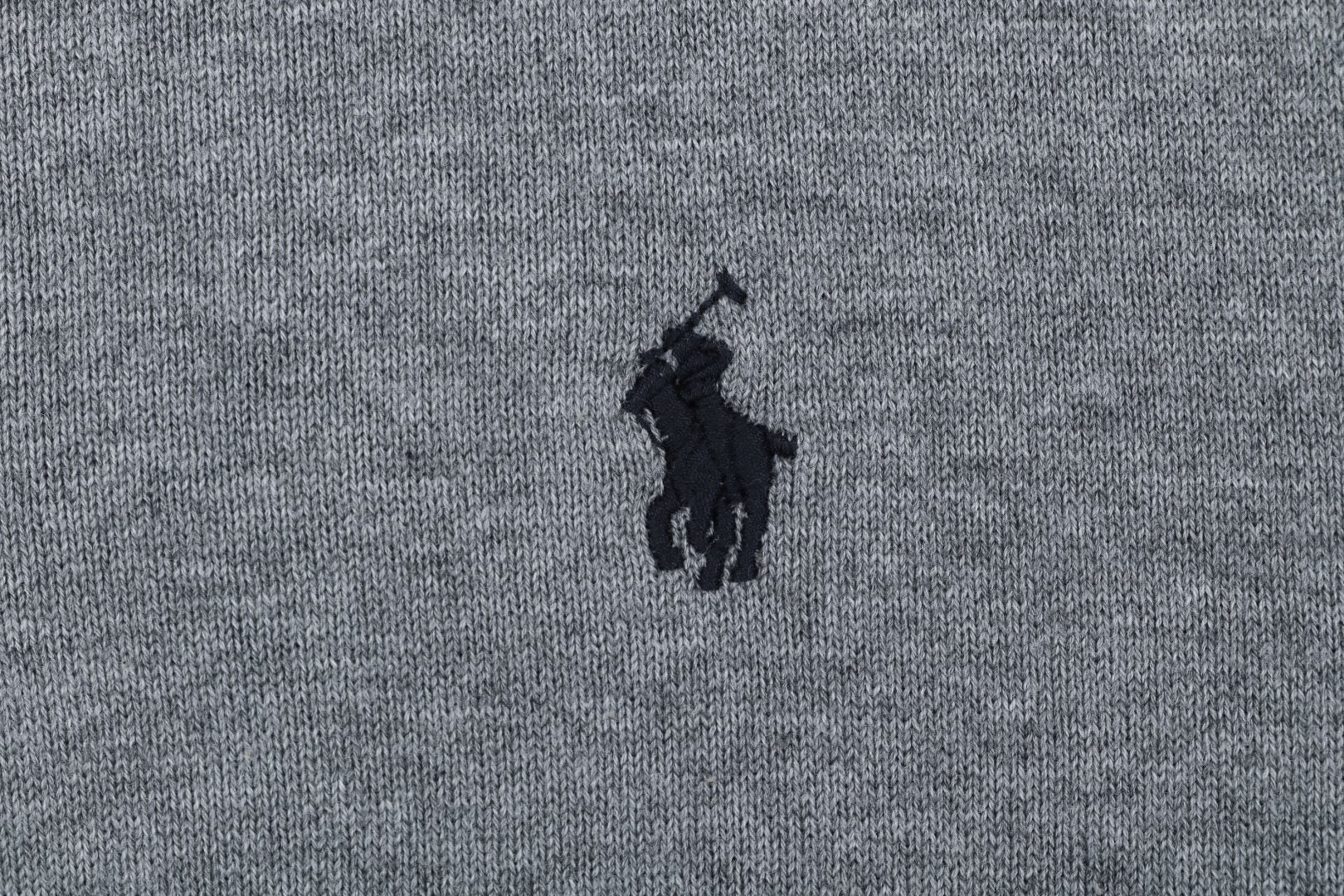 Ralph Lauren N1 Pony Jacquard Knit Short Sleeve Polo – Grey