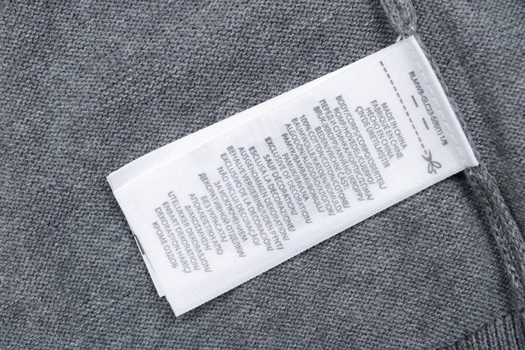 Ralph Lauren N1 Pony Jacquard Knit Short Sleeve Polo – Grey