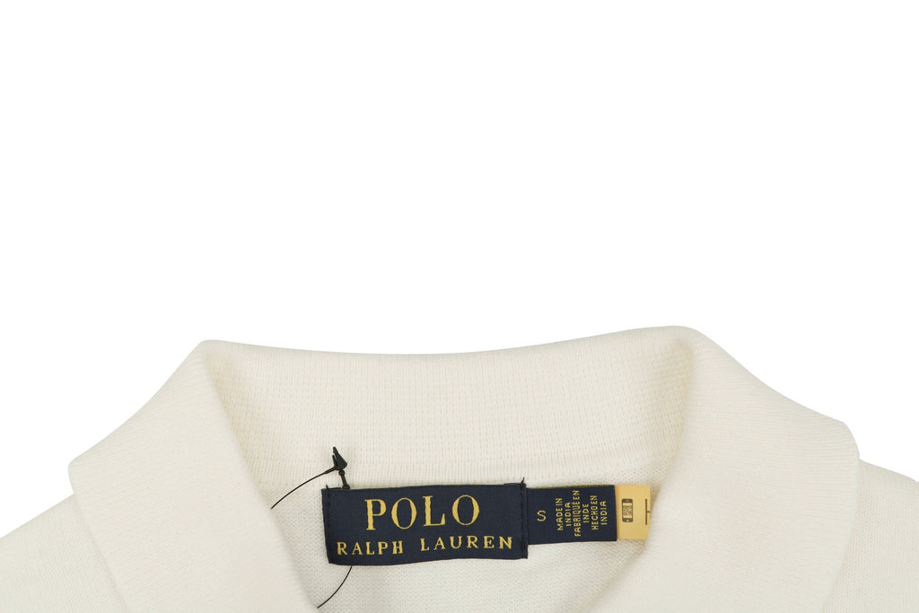 Ralph Lauren N1 Pony Jacquard Knit Short Sleeve Polo – Cream