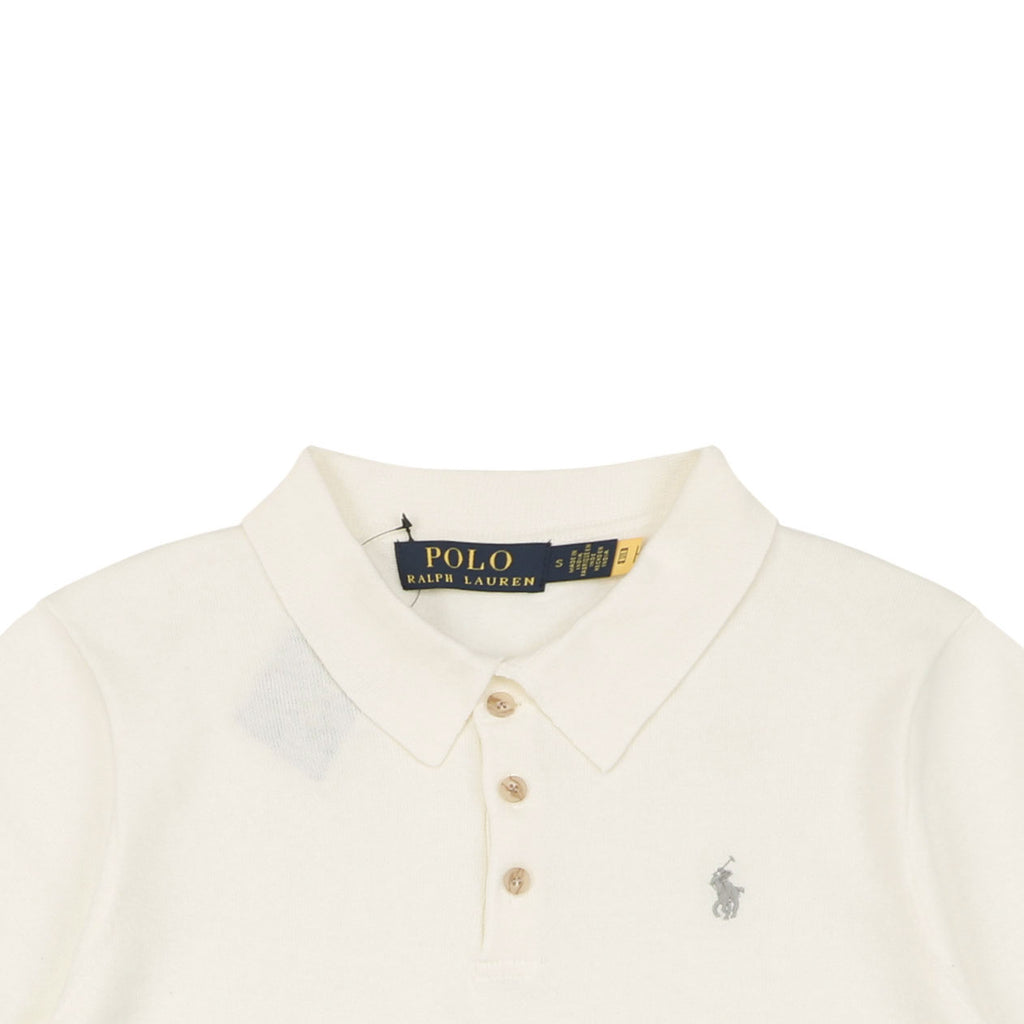 Ralph Lauren N1 Pony Jacquard Knit Short Sleeve Polo – Cream