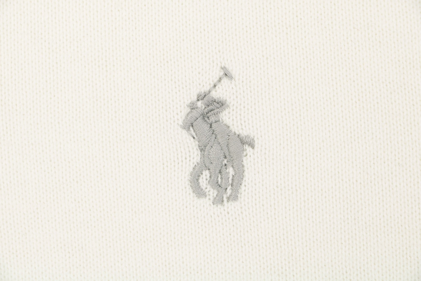 Ralph Lauren N1 Pony Jacquard Knit Short Sleeve Polo – Cream