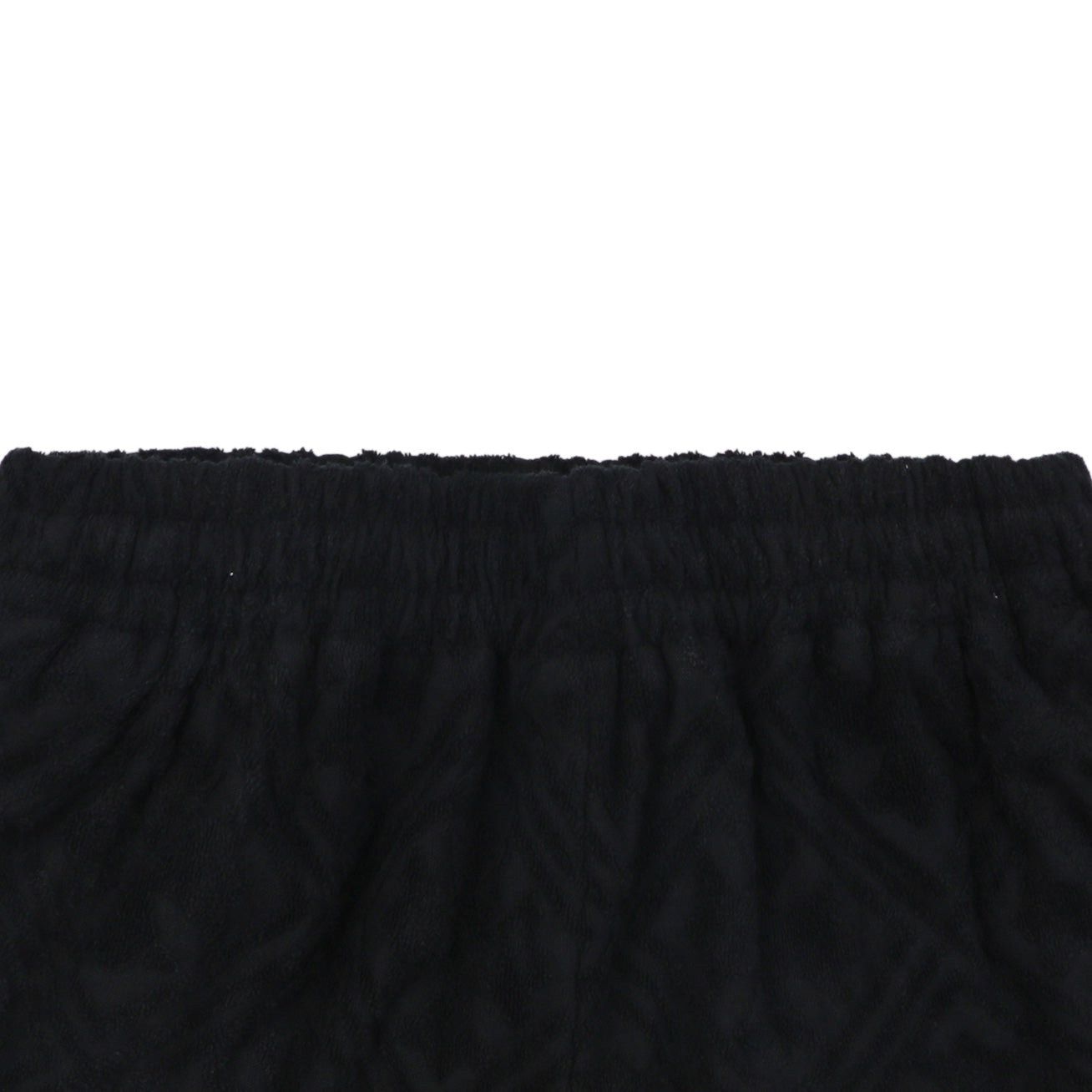 Chrome Hearts Cannes Limited Edition Cross Floral Terry Cloth Shorts — Black